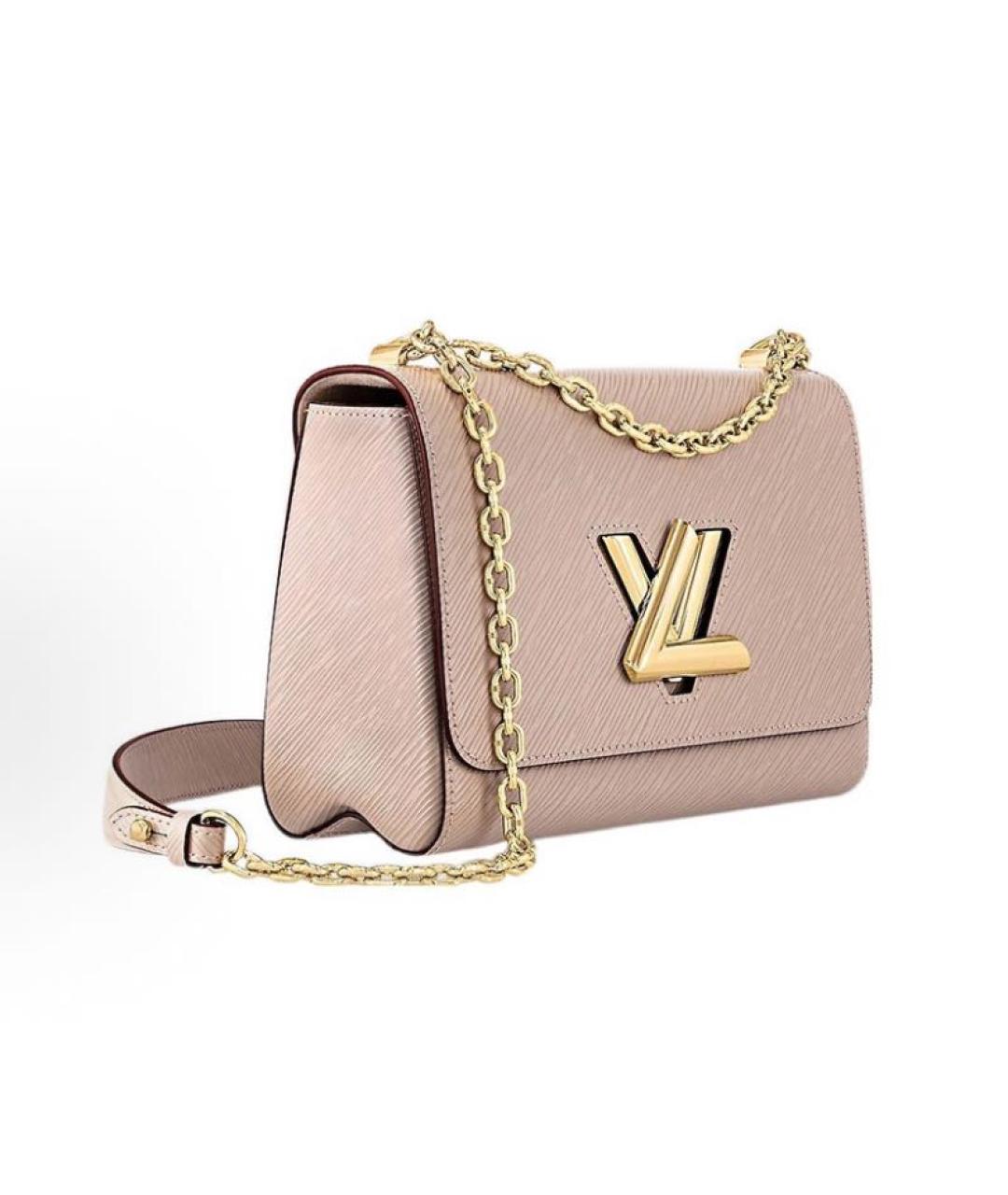 LOUIS VUITTON Бежевая кожаная сумка через плечо, фото 2