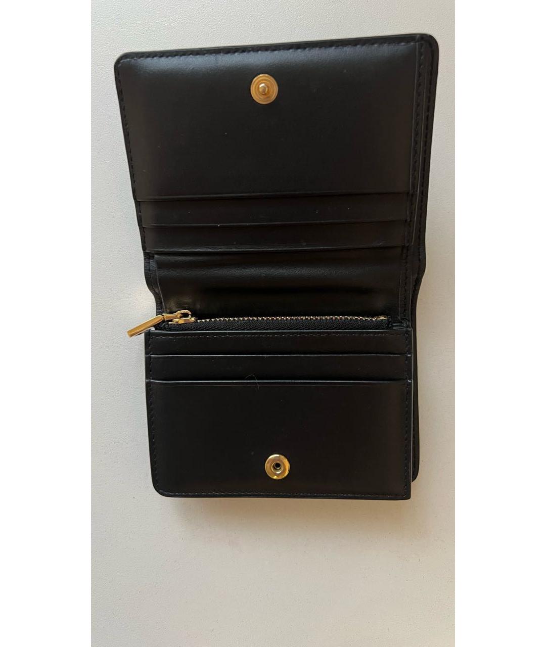 DOLCE&GABBANA Черный кожаный кошелек, фото 4