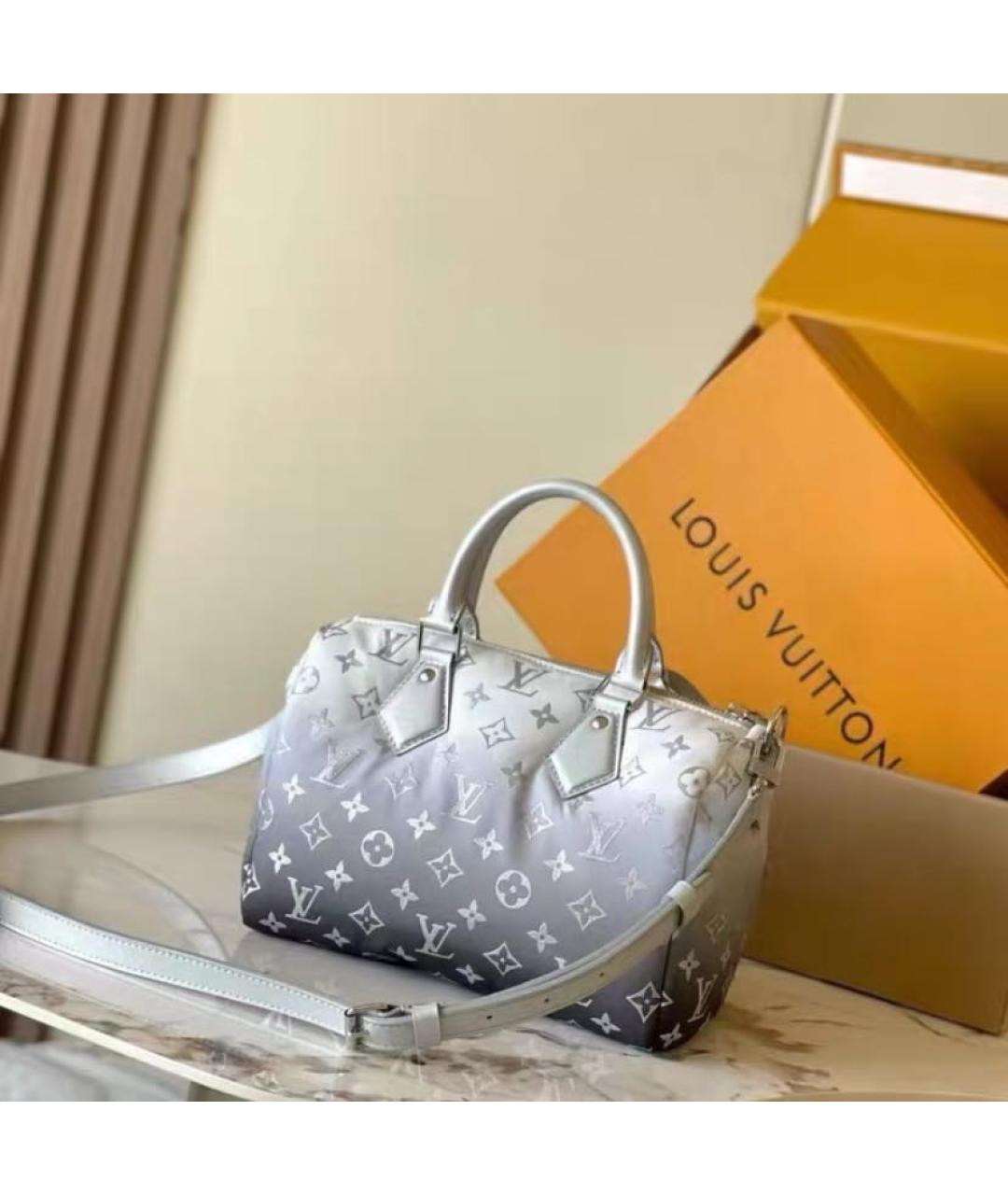 LOUIS VUITTON Серая сумка с короткими ручками, фото 3