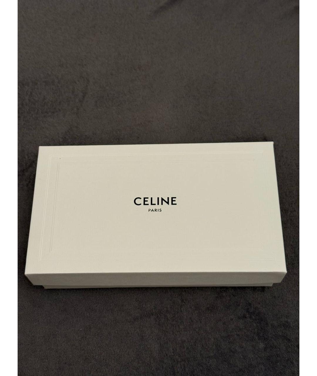 CELINE Золотые металлические солнцезащитные очки, фото 4