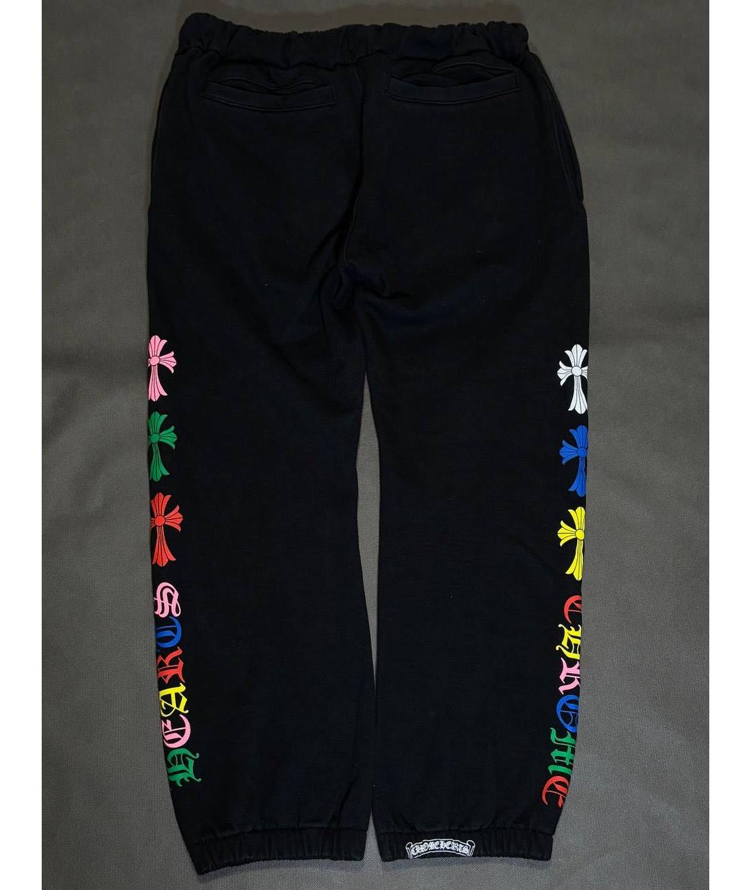 CHROME HEARTS Черные хлопковые повседневные брюки, фото 2