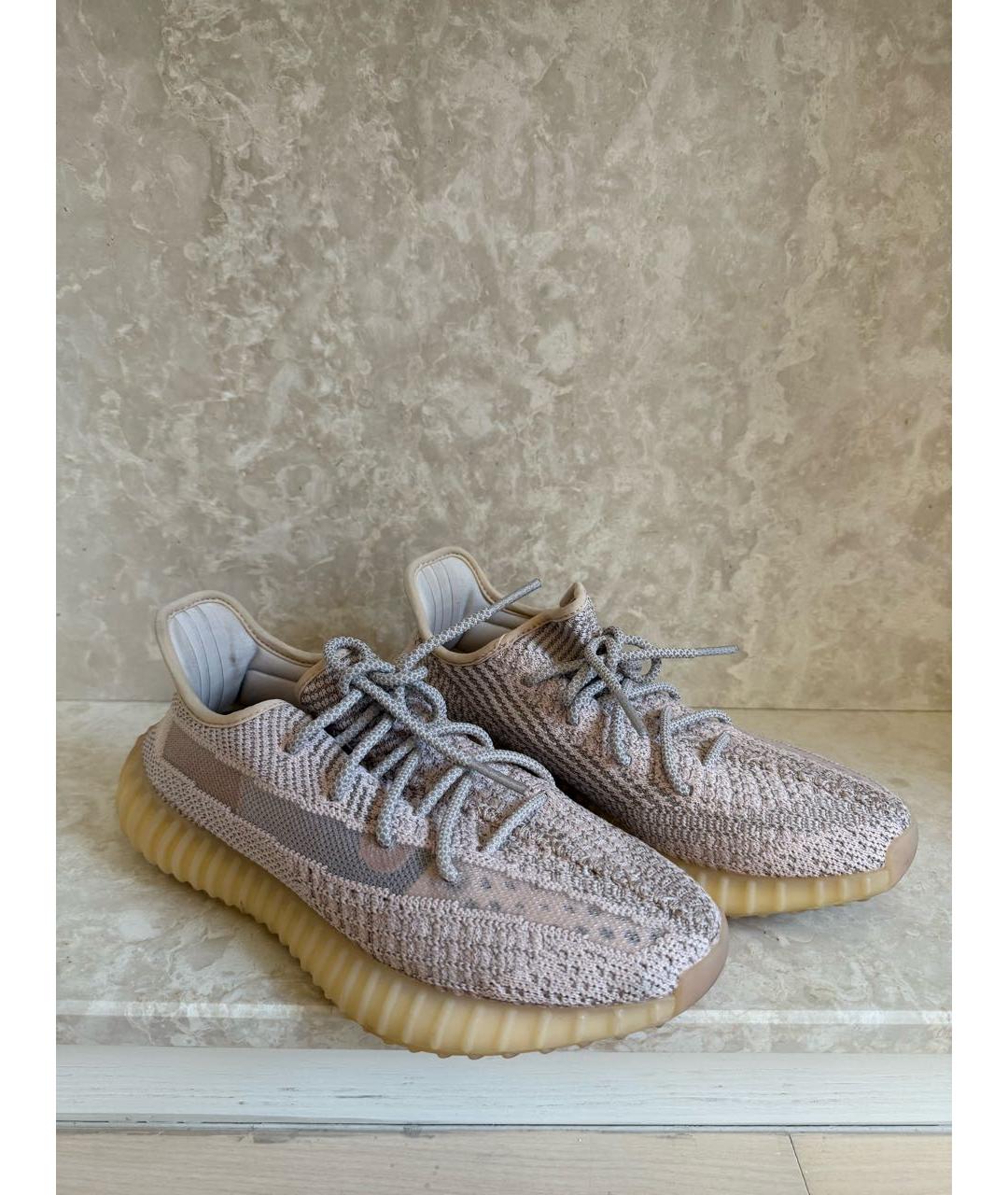 ADIDAS YEEZY Розовые текстильные кроссовки, фото 8