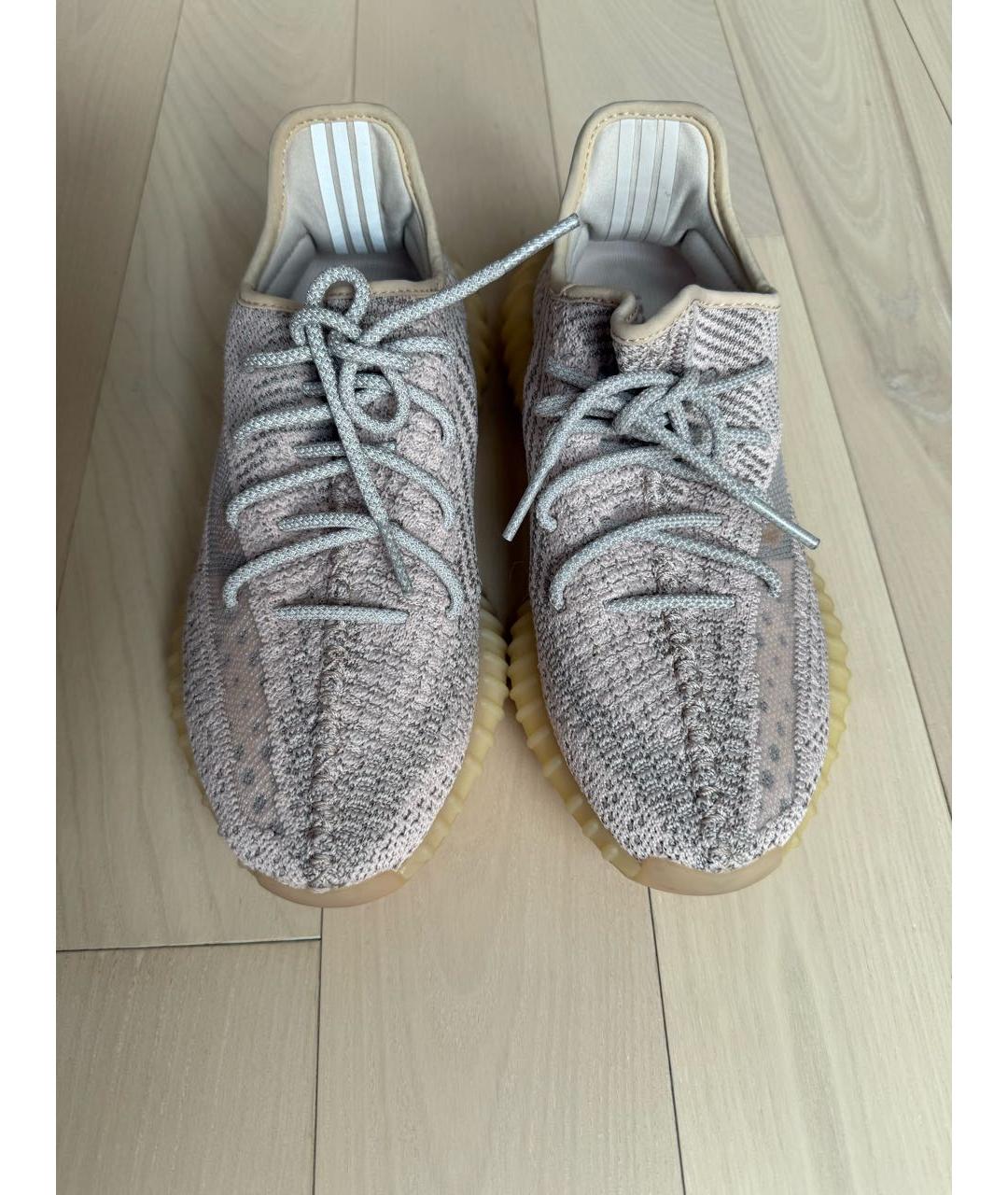 ADIDAS YEEZY Розовые текстильные кроссовки, фото 2