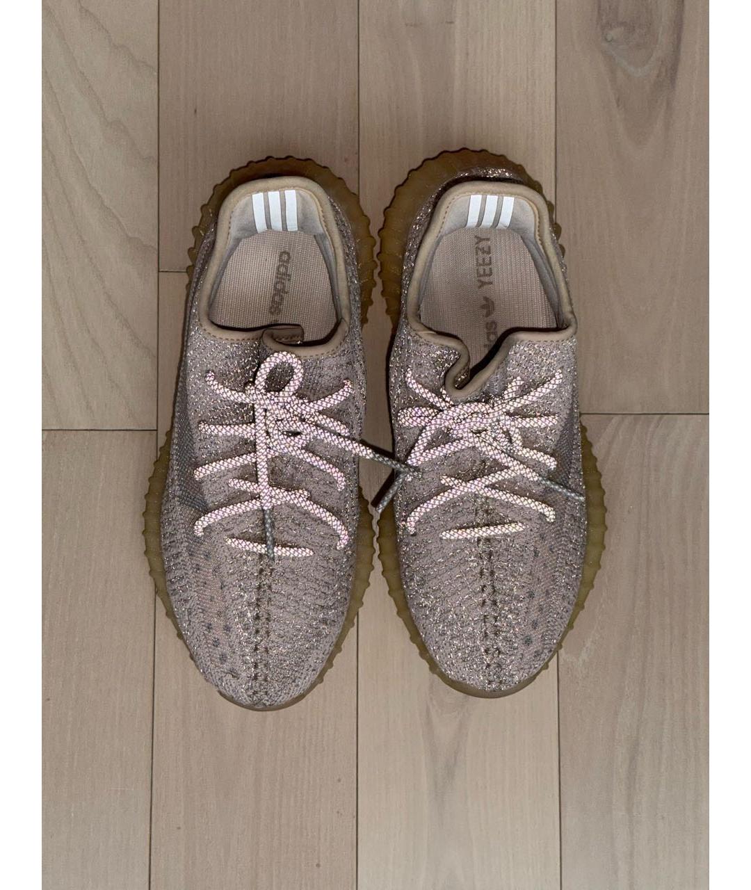 ADIDAS YEEZY Розовые текстильные кроссовки, фото 7