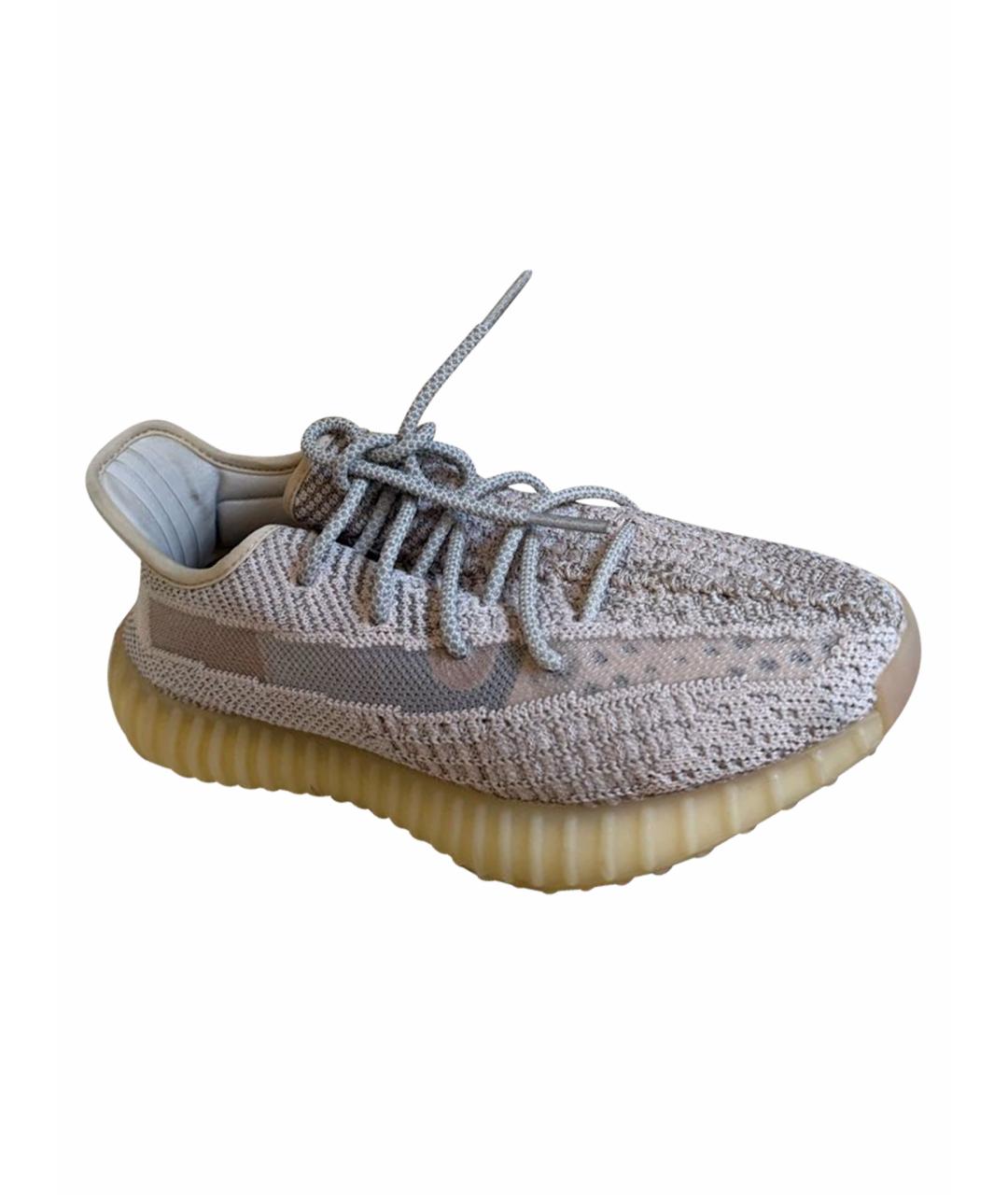 ADIDAS YEEZY Розовые текстильные кроссовки, фото 1