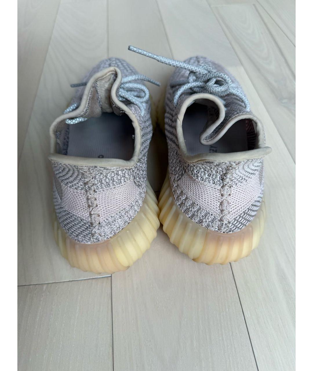 ADIDAS YEEZY Розовые текстильные кроссовки, фото 4