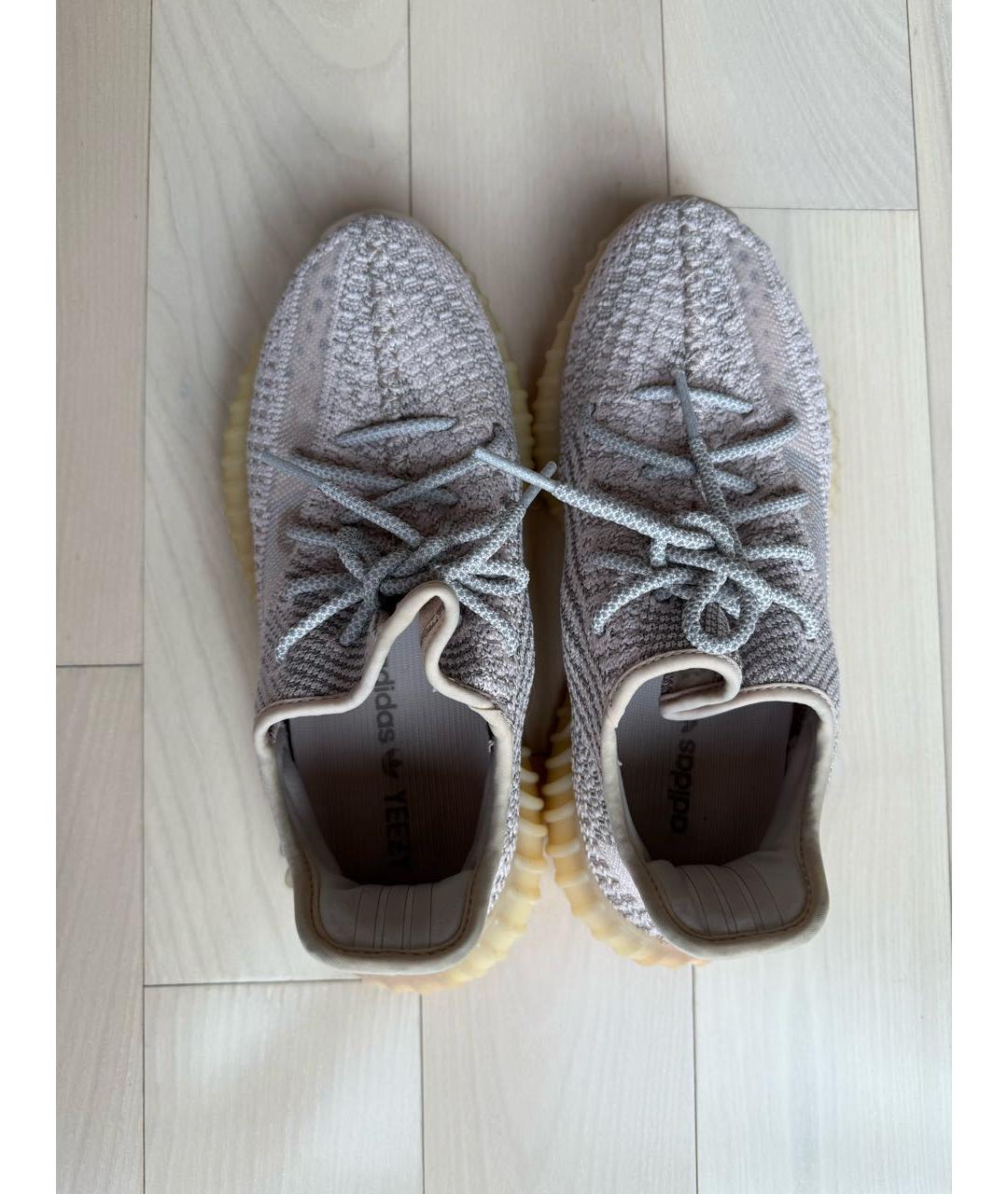 ADIDAS YEEZY Розовые текстильные кроссовки, фото 3