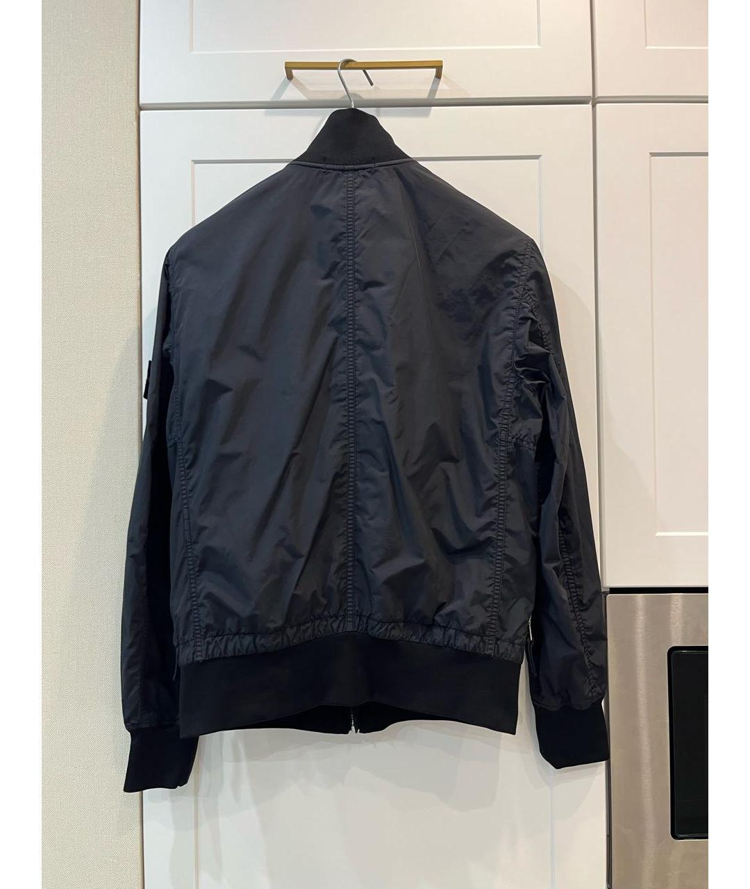 STONE ISLAND Темно-синяя полиамидовая куртка, фото 2