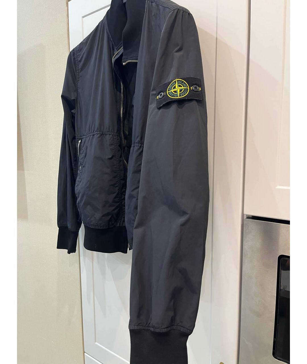 STONE ISLAND Темно-синяя полиамидовая куртка, фото 5