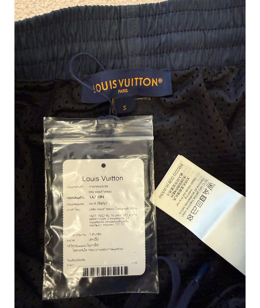 LOUIS VUITTON Темно-синие шорты, фото 3