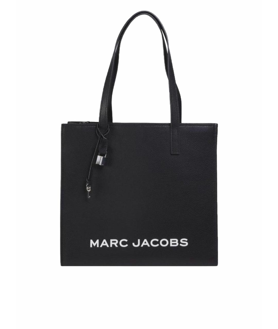 MARC JACOBS Черная кожаная сумка тоут, фото 5