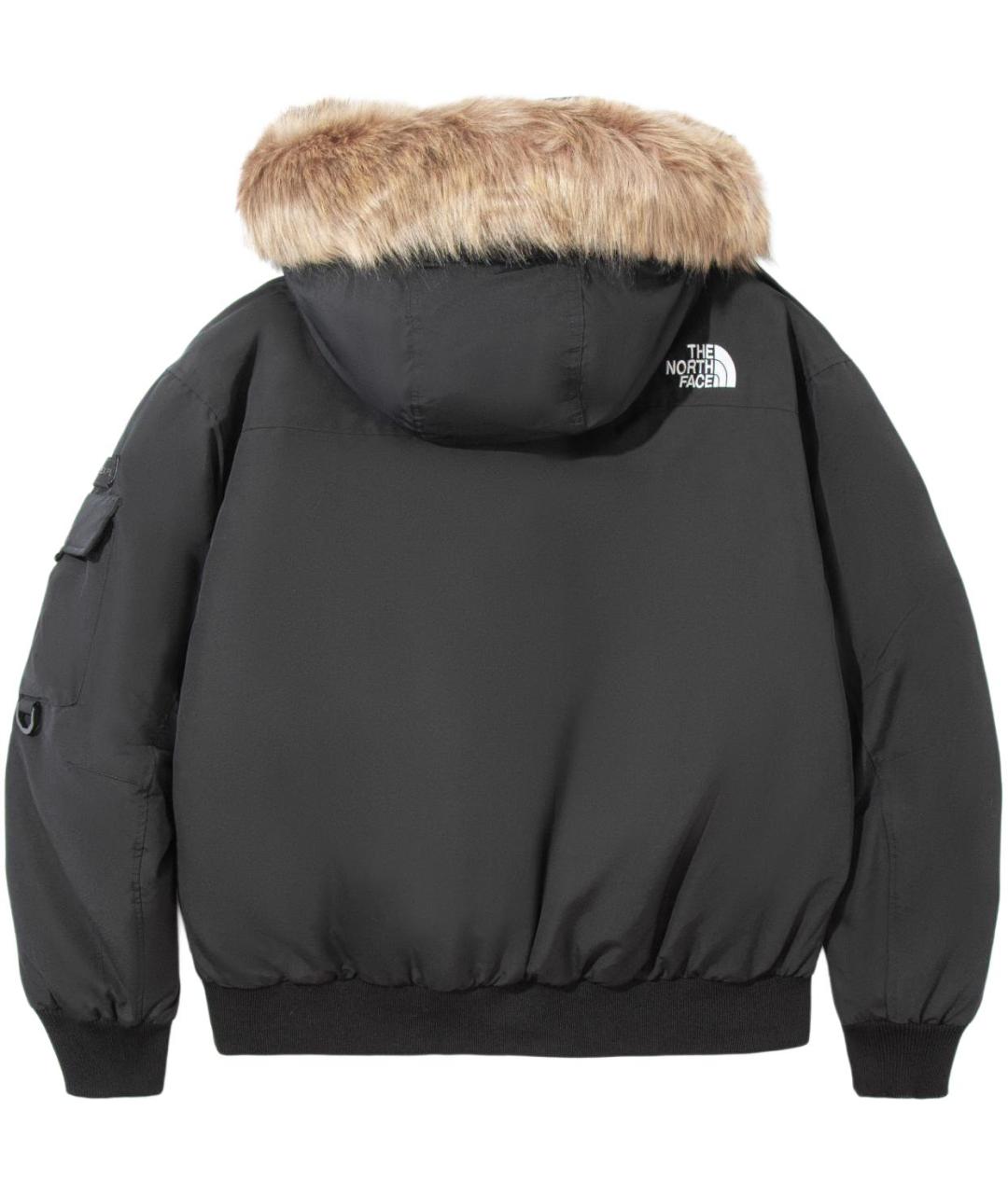 THE NORTH FACE Черный полиамидовый пуховик, фото 2