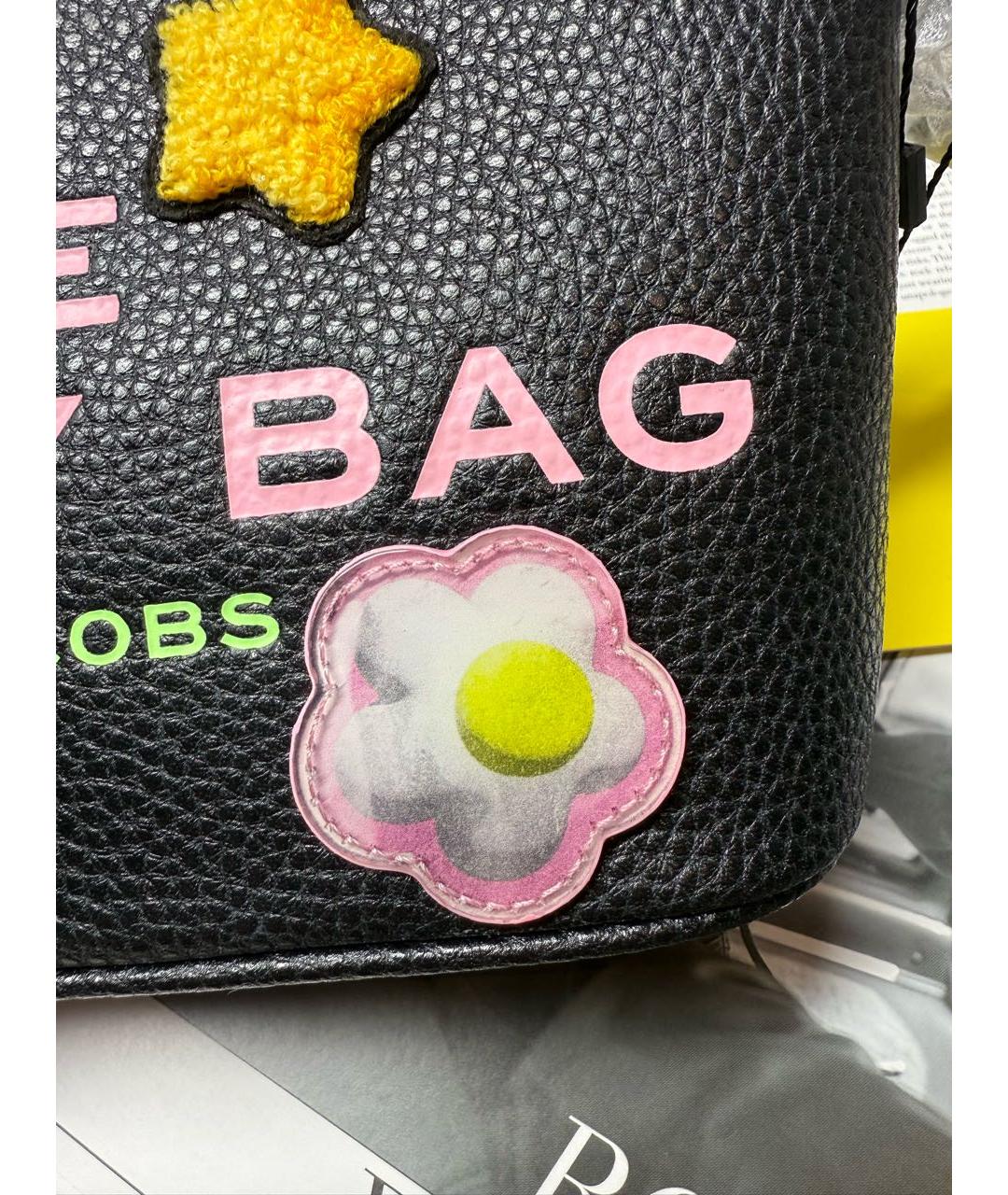 MARC JACOBS Черная кожаная косметичка, фото 4