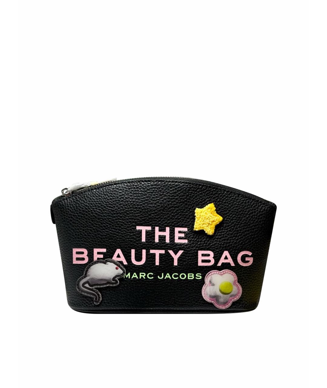 MARC JACOBS Черная кожаная косметичка, фото 1