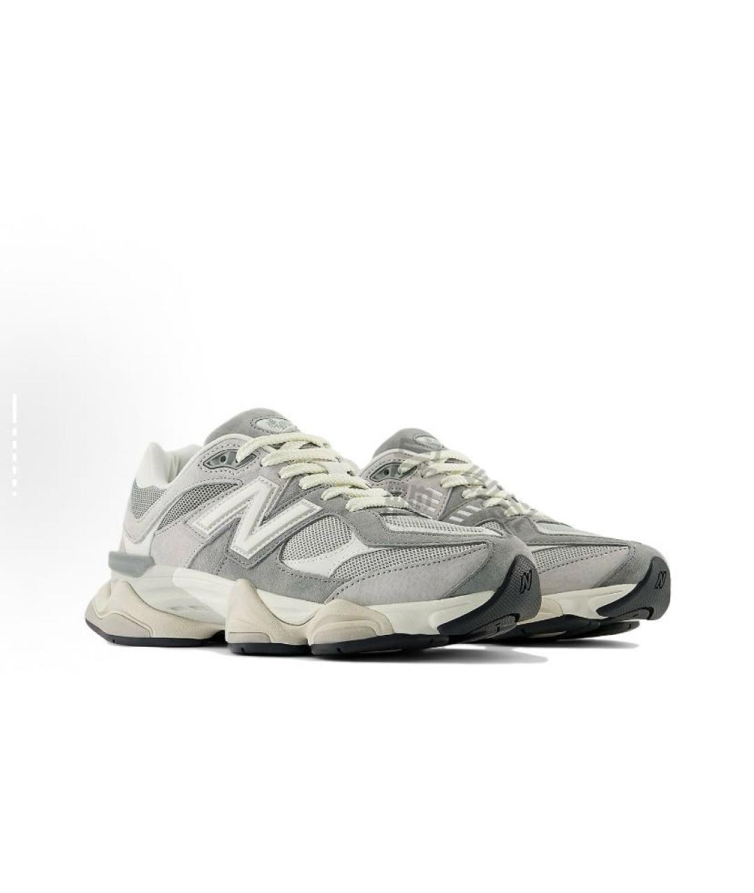 NEW BALANCE Серые замшевые низкие кроссовки / кеды, фото 3