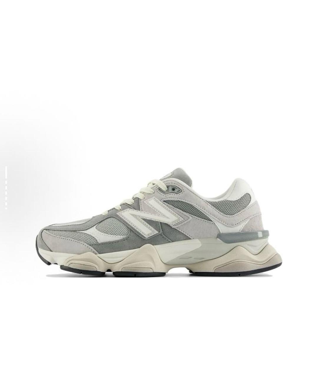 NEW BALANCE Серые замшевые низкие кроссовки / кеды, фото 2