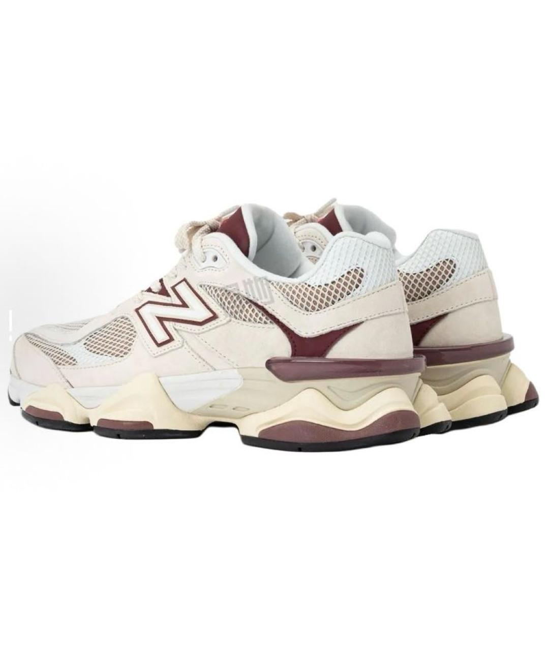 NEW BALANCE Бежевые текстильные низкие кроссовки / кеды, фото 4