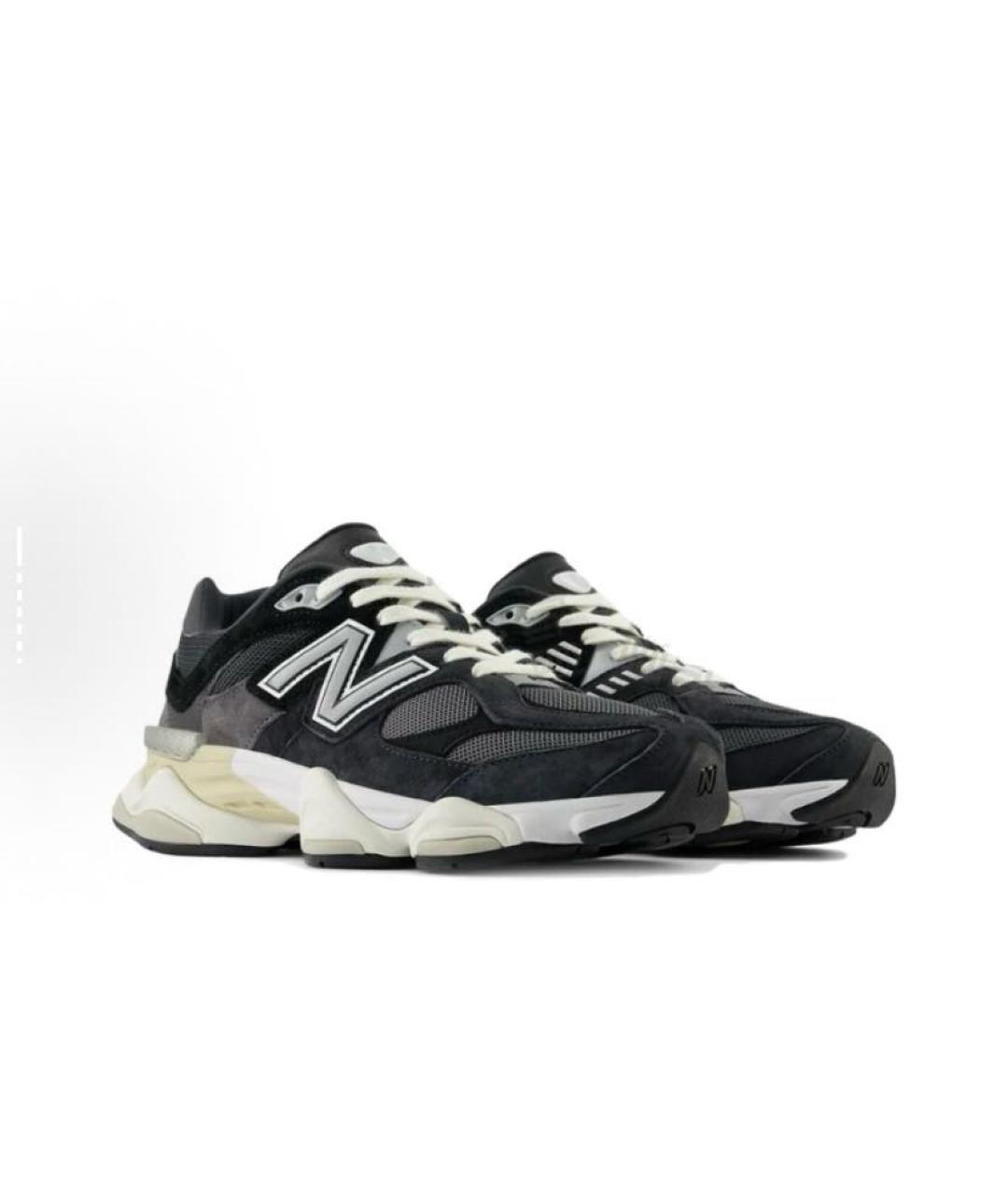 NEW BALANCE Черные текстильные низкие кроссовки / кеды, фото 3