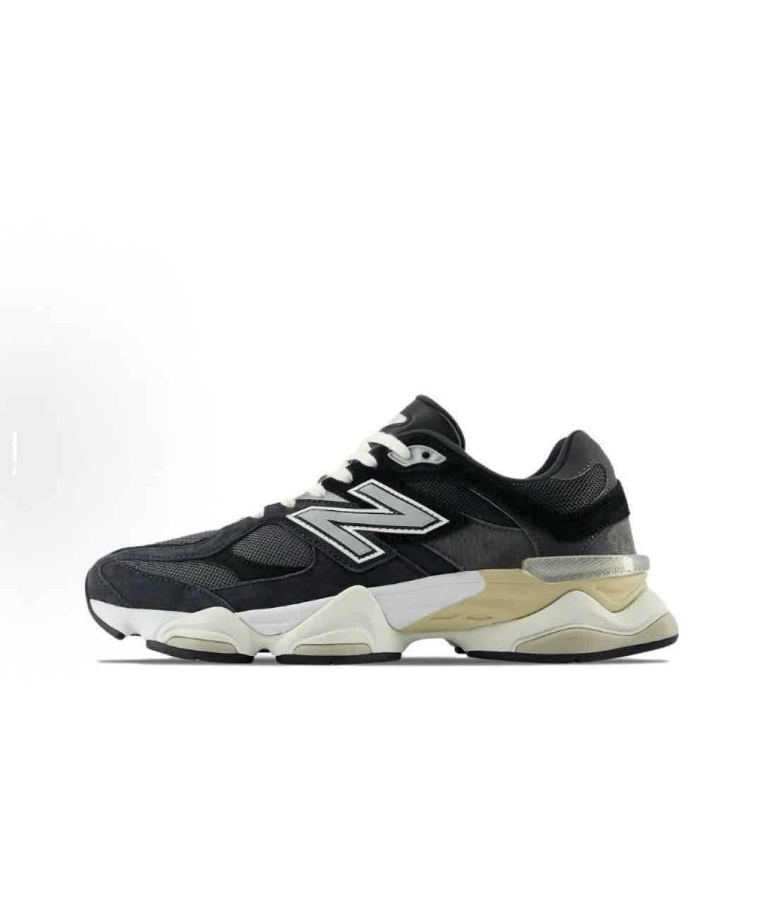 NEW BALANCE Черные текстильные низкие кроссовки / кеды, фото 2