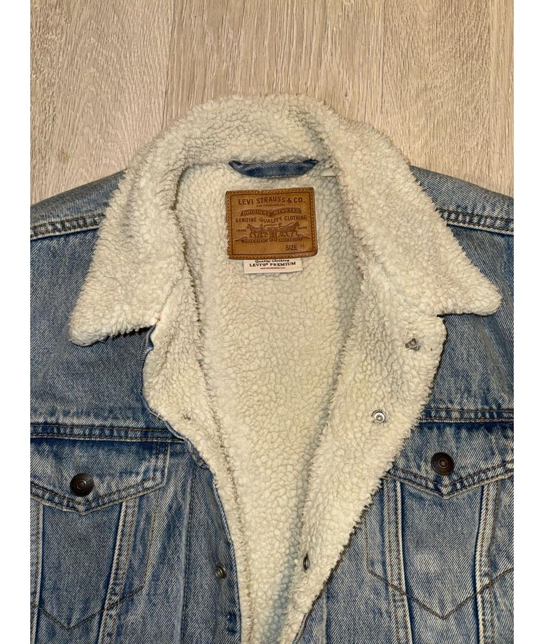 LEVI'S Голубая деним куртка, фото 3