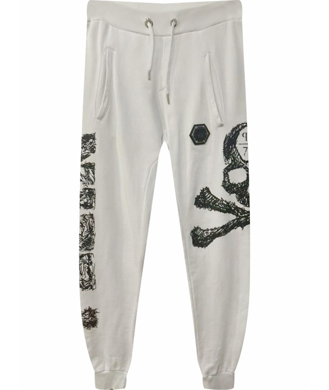 PHILIPP PLEIN Белый хлопковый спортивный костюм, фото 1