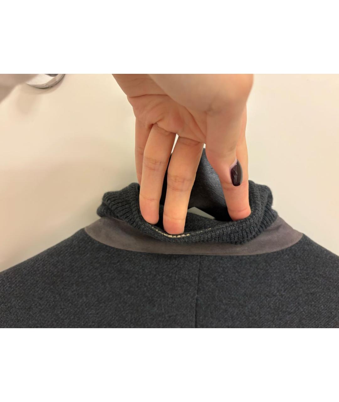 LORO PIANA Антрацитовая кашемировая куртка, фото 7