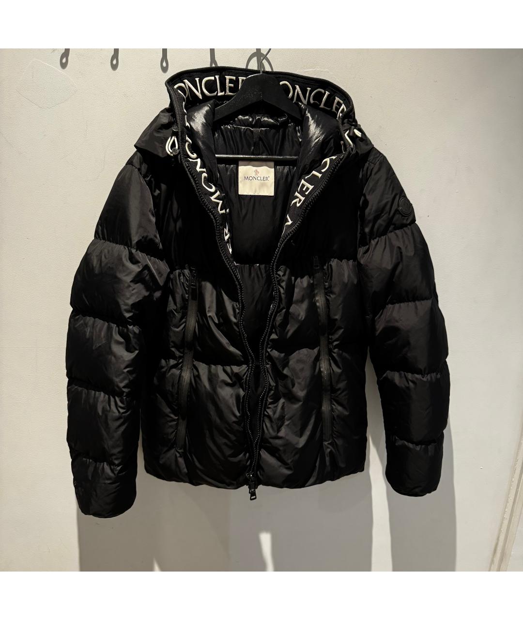 MONCLER Черный пуховик, фото 10