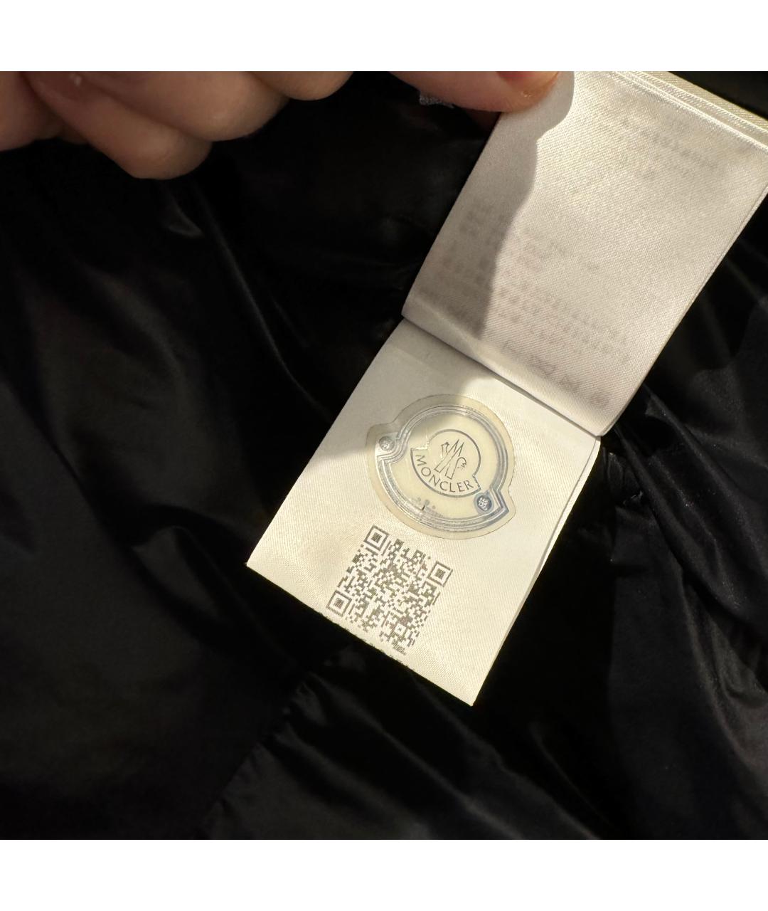 MONCLER Черный пуховик, фото 6