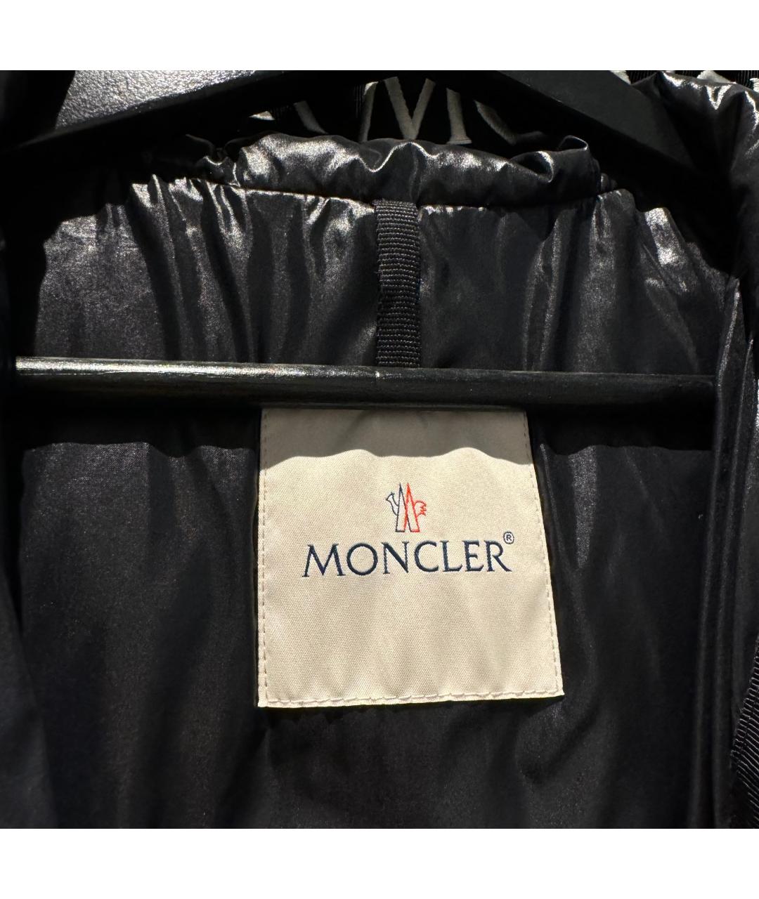 MONCLER Черный пуховик, фото 3