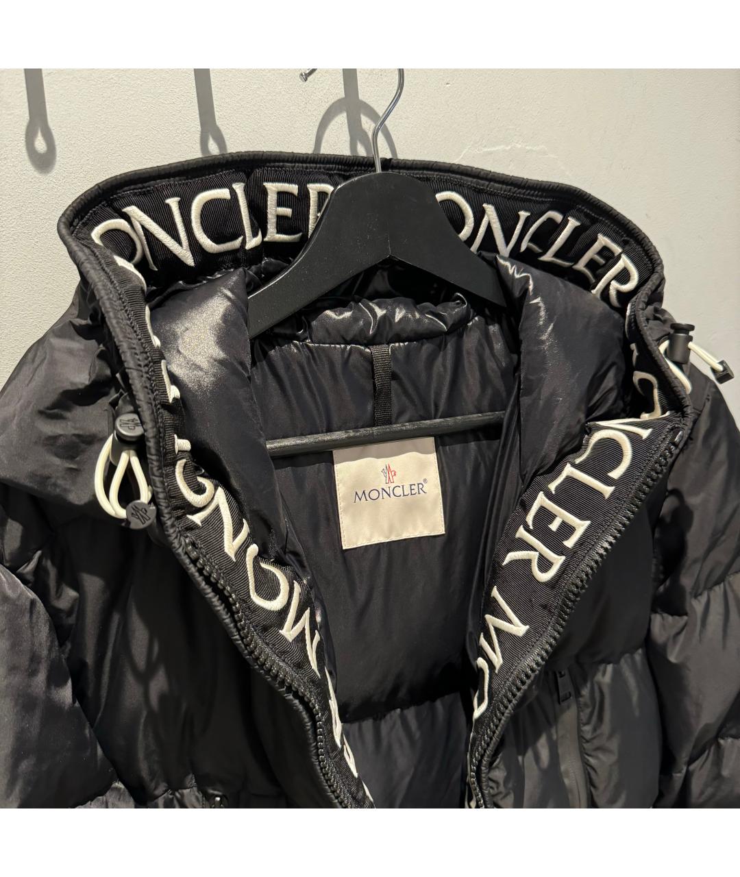 MONCLER Черный пуховик, фото 8