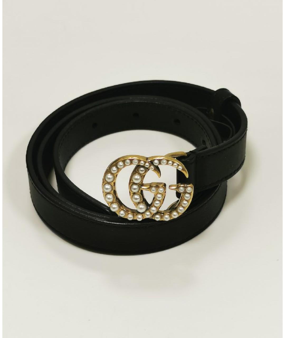 GUCCI Черный кожаный ремень, фото 10