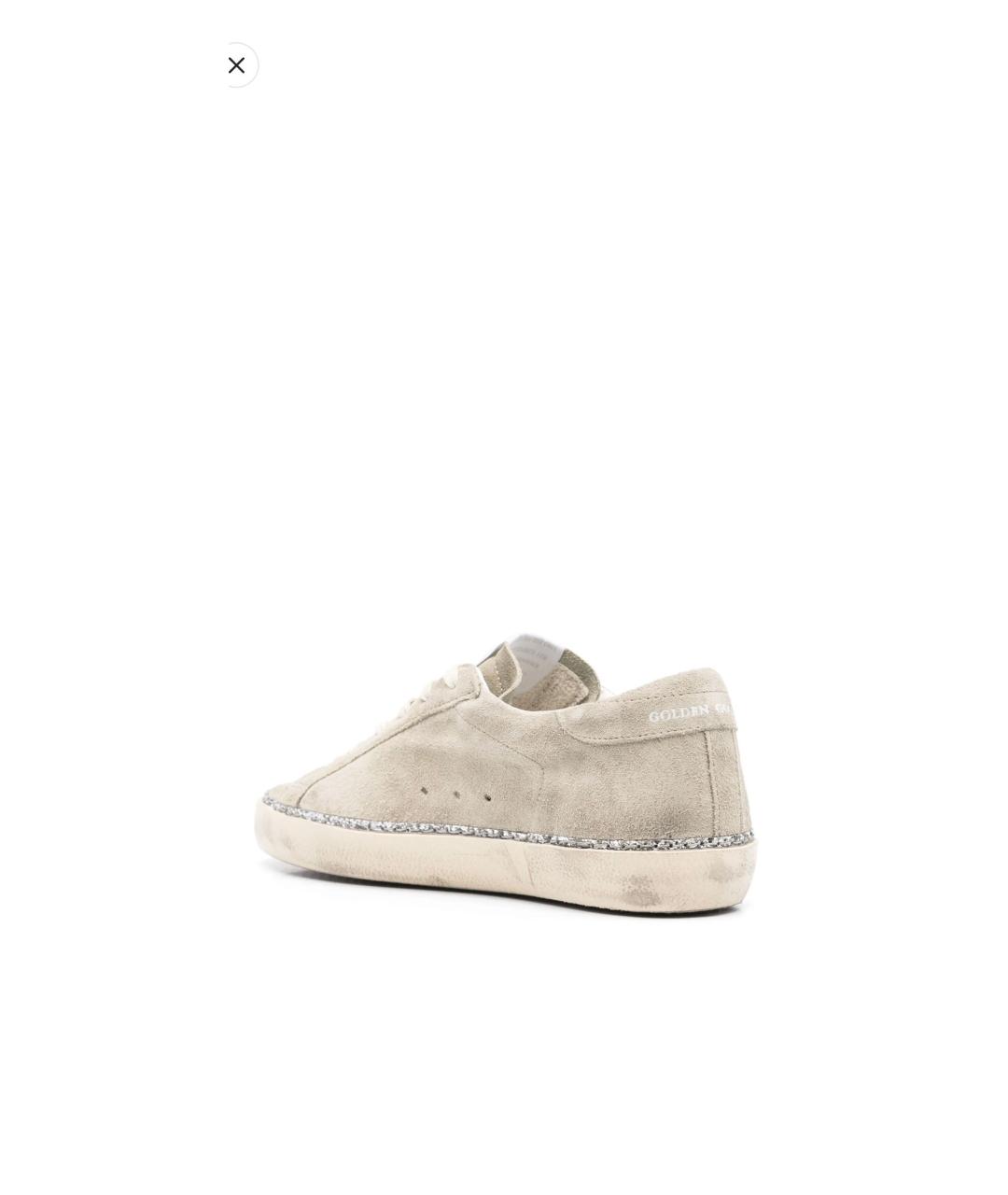GOLDEN GOOSE DELUXE BRAND Бежевые кожаные кеды, фото 4