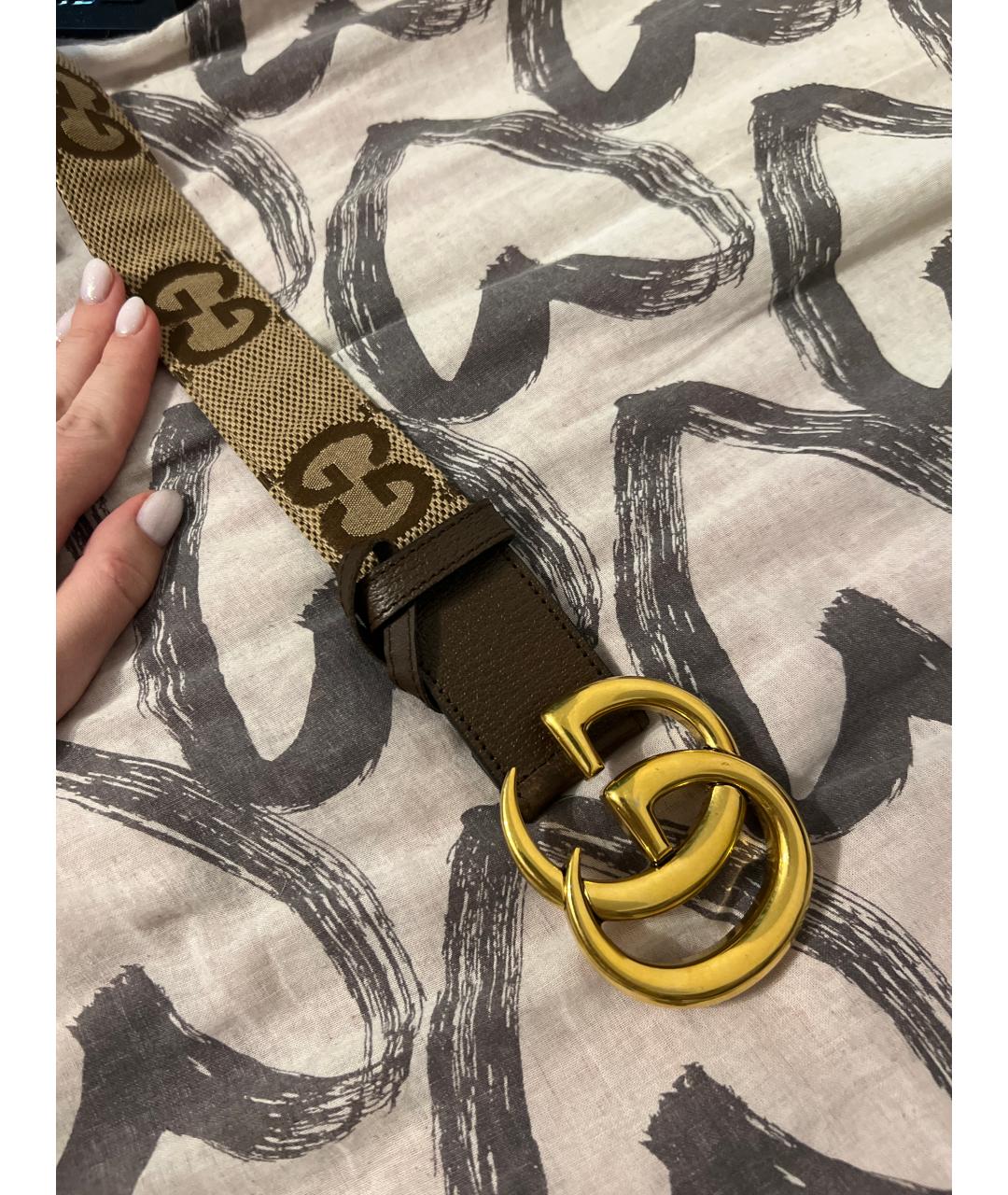 GUCCI Коричневый кожаный ремень, фото 2
