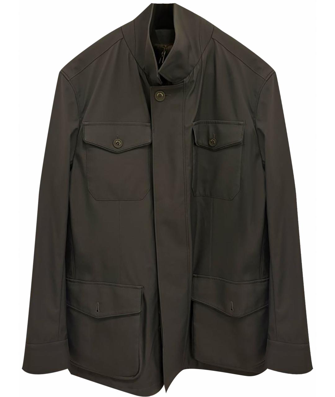 LORO PIANA Темно-синяя полиамидовая куртка, фото 1