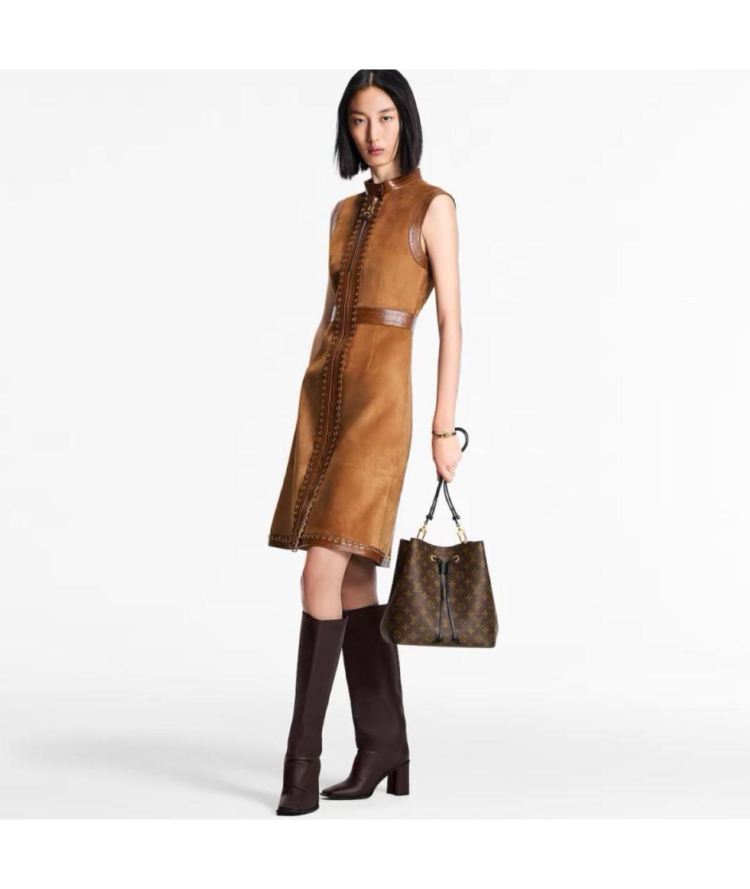 LOUIS VUITTON Коричневая сумка тоут, фото 3