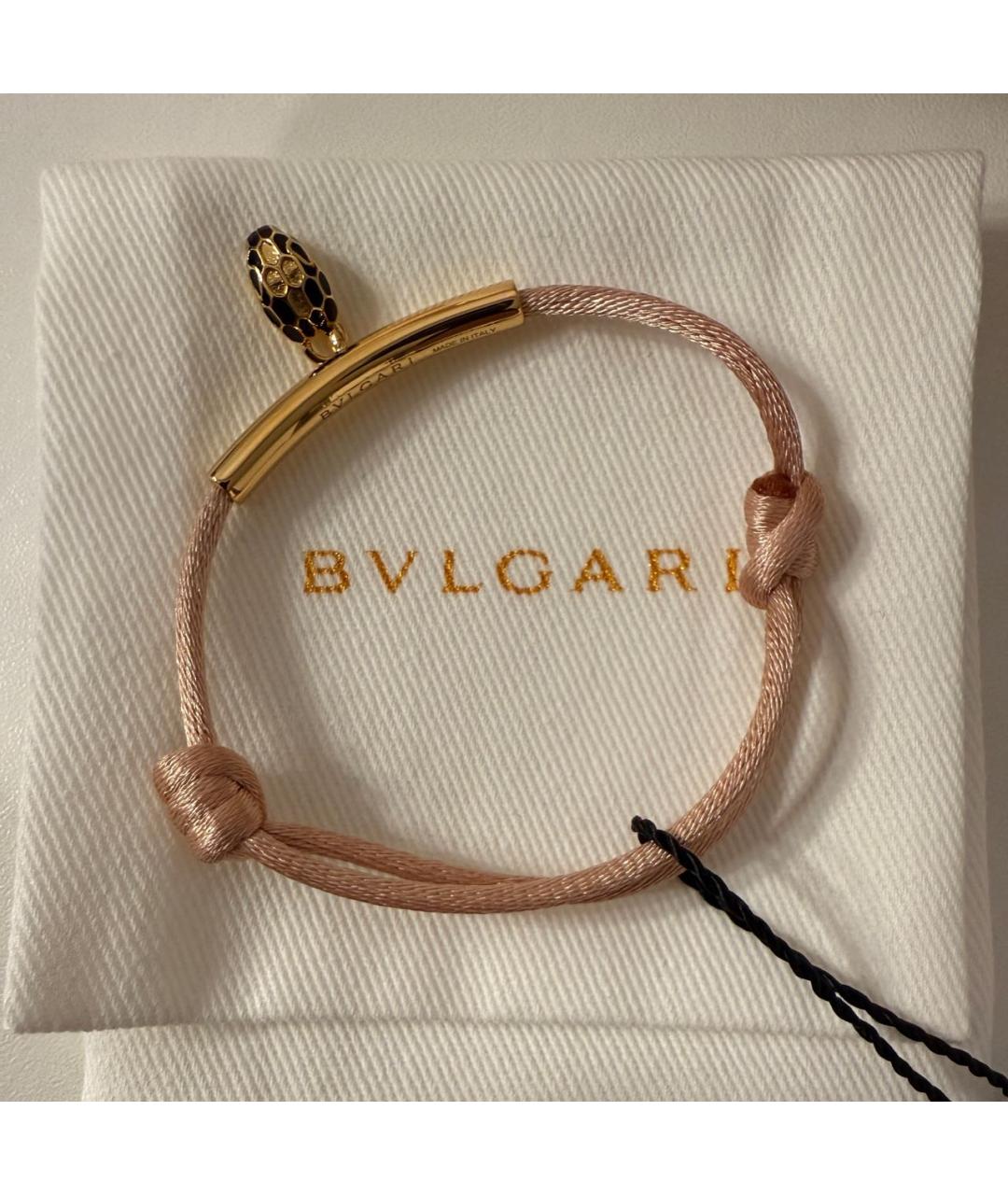 BVLGARI Розовый латунный браслет, фото 3