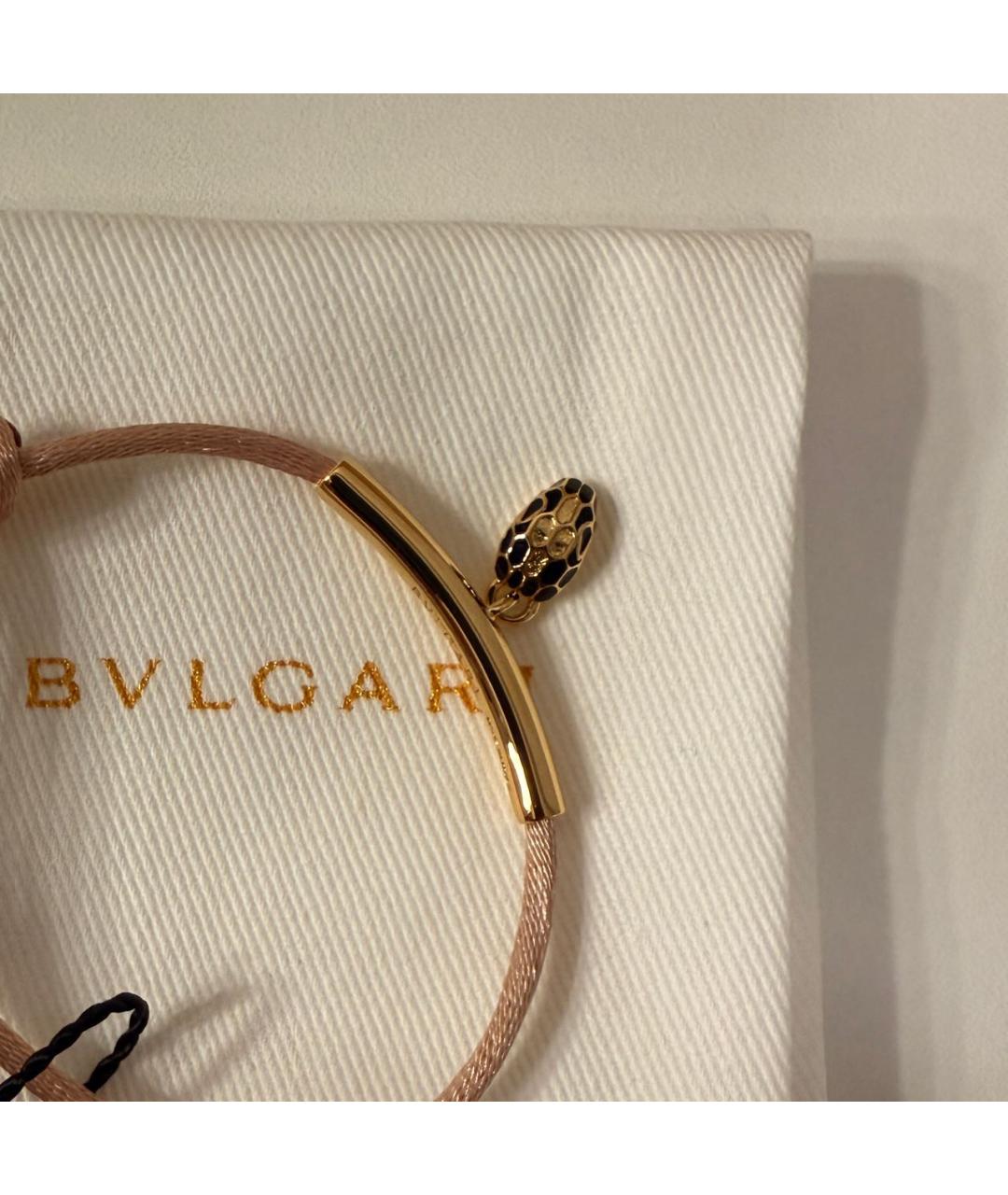 BVLGARI Розовый латунный браслет, фото 4