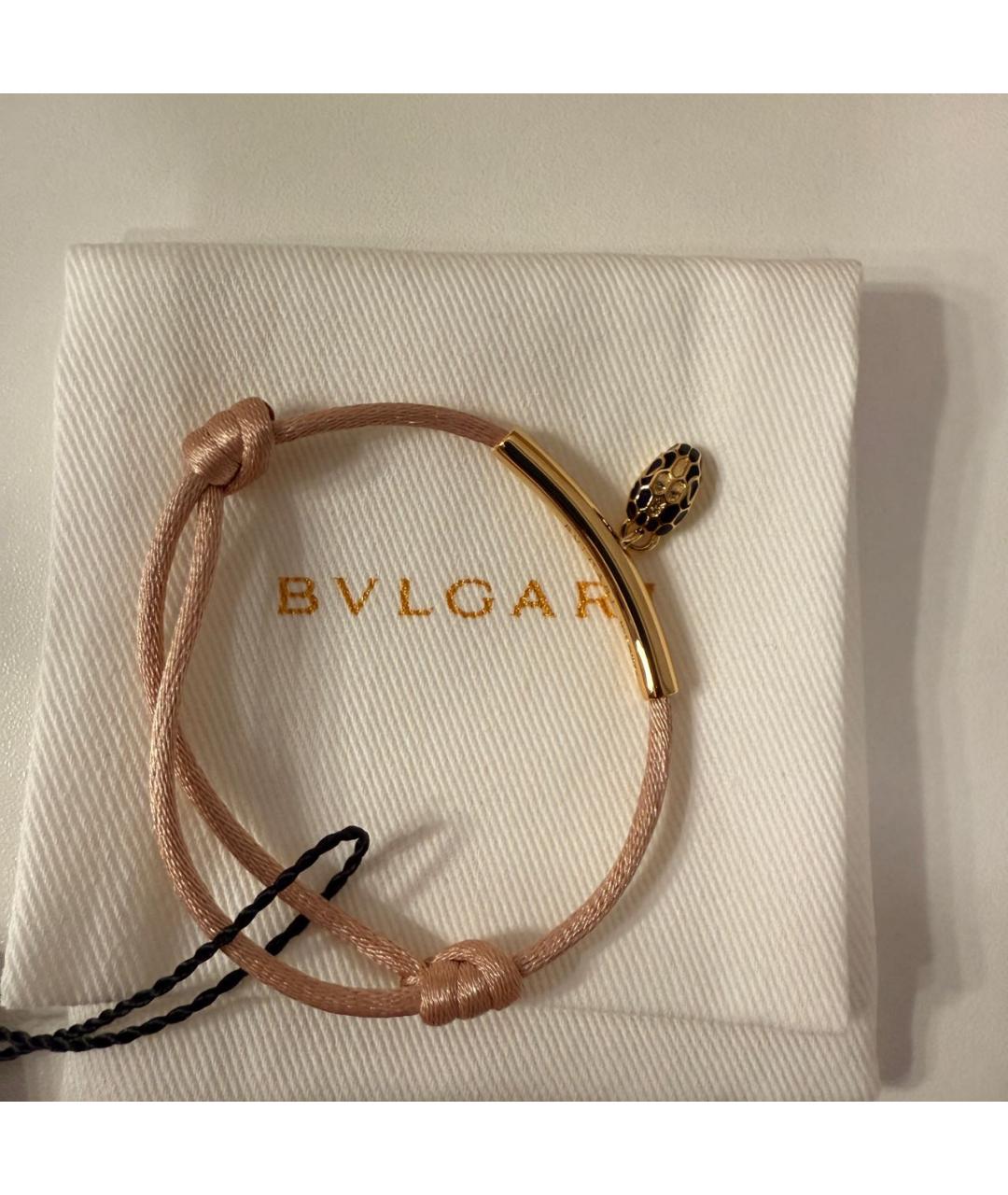 BVLGARI Розовый латунный браслет, фото 2