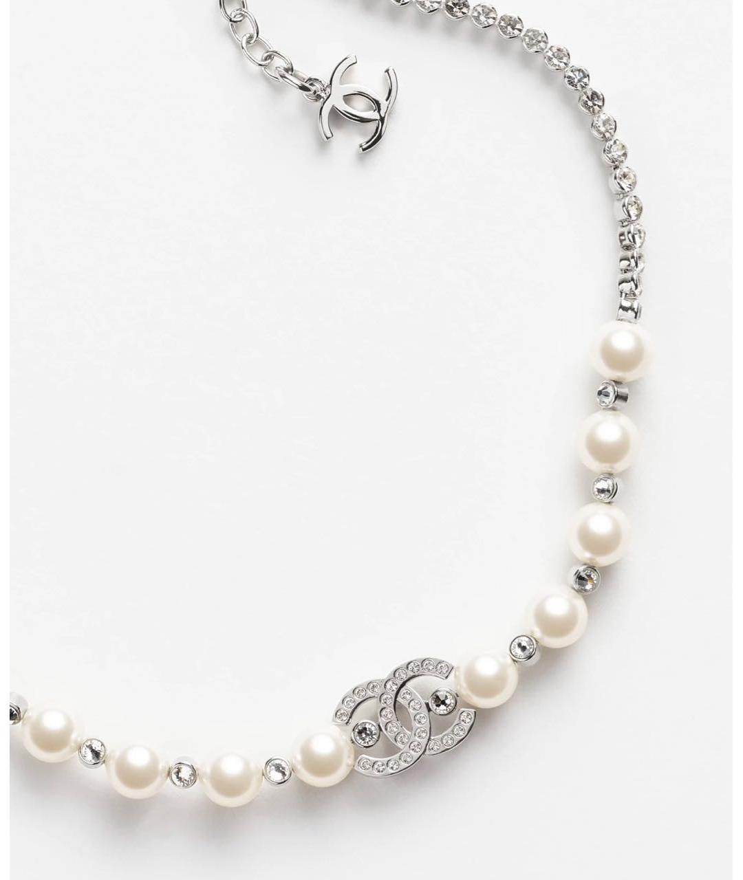 CHANEL Белое жемчужное колье, фото 2