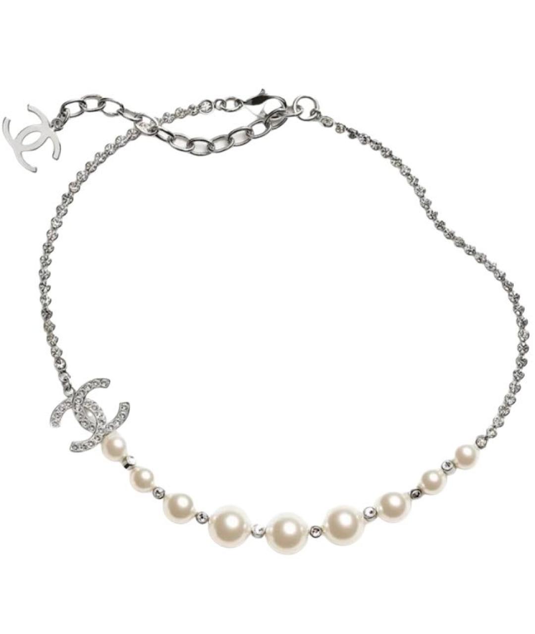 CHANEL Белое жемчужное колье, фото 1