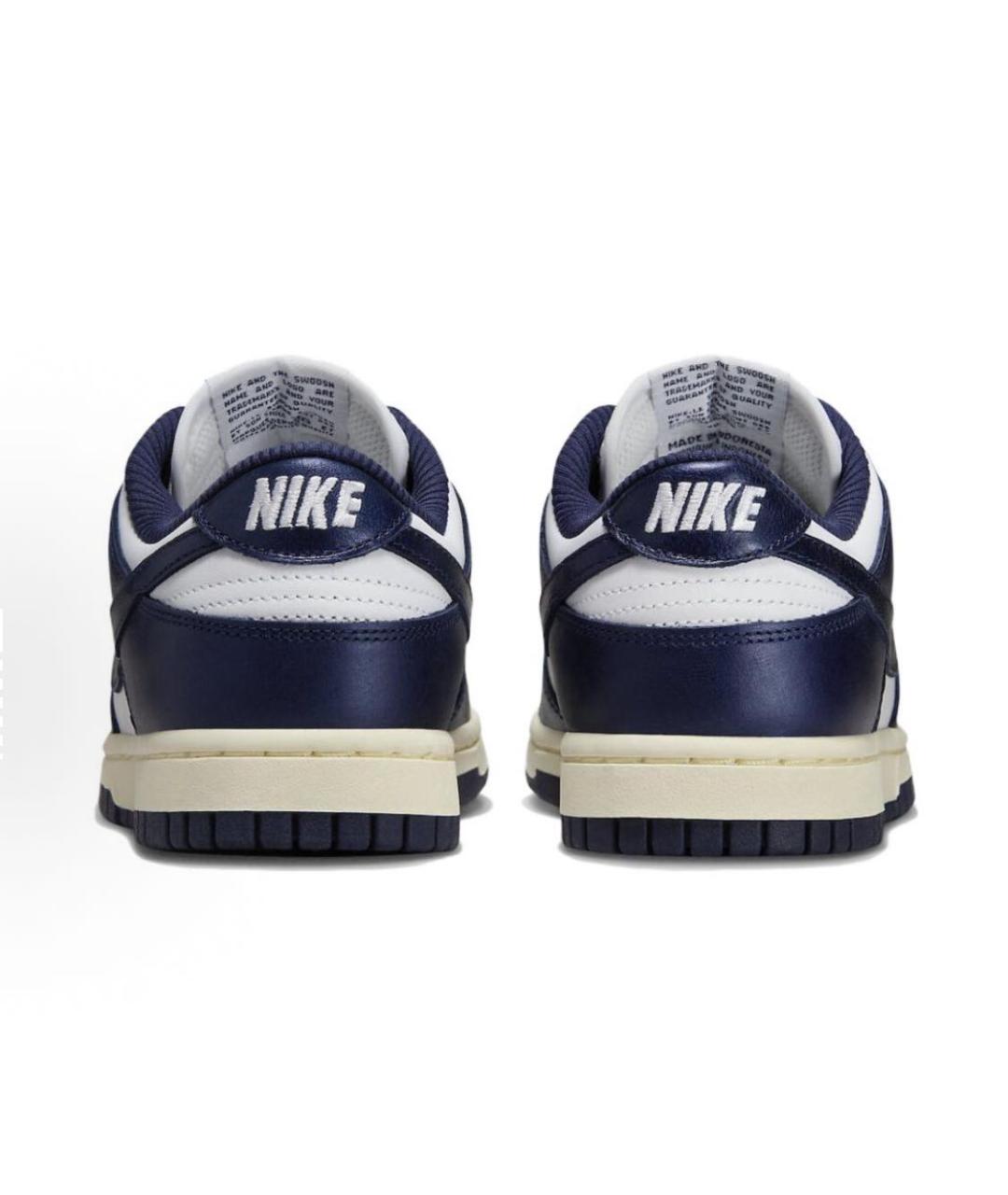 NIKE Темно-синие кожаные кроссовки, фото 4