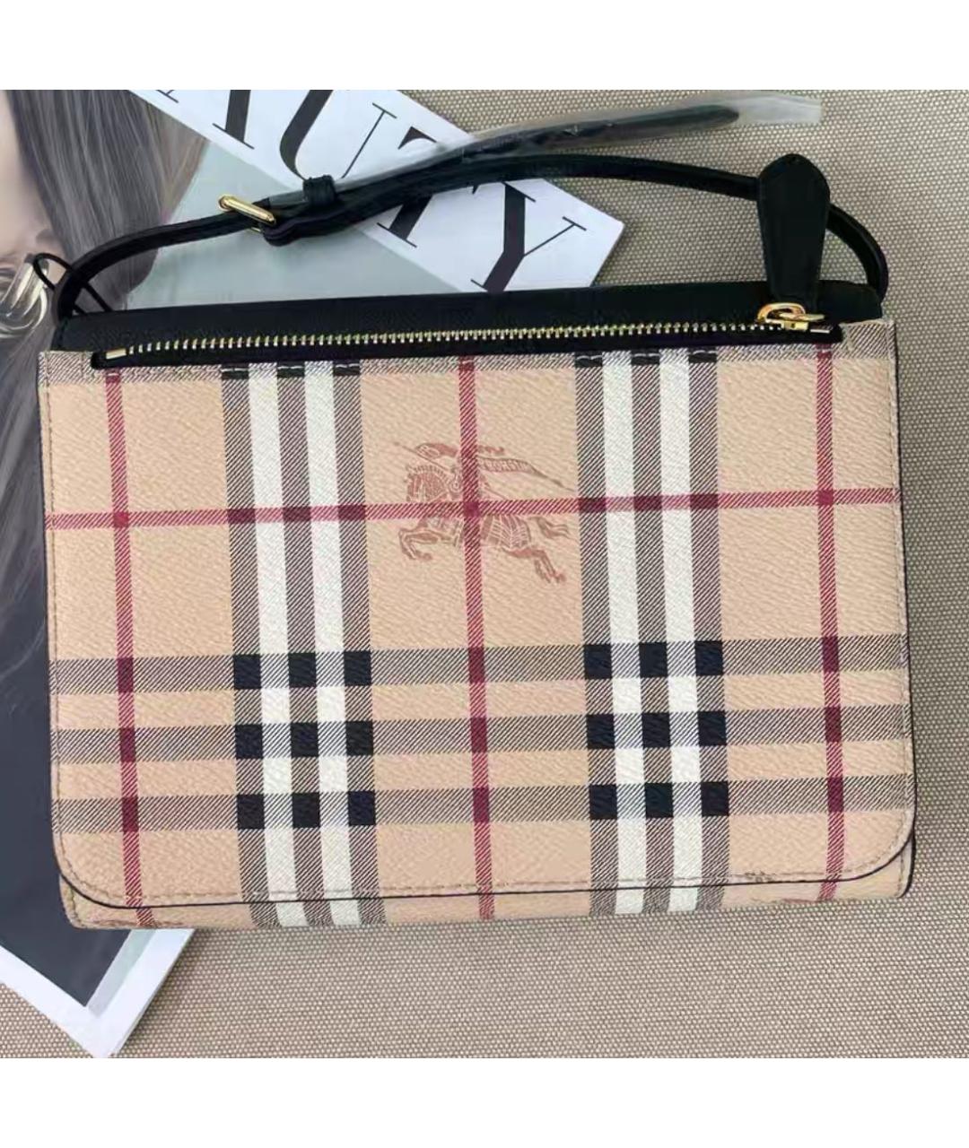 BURBERRY Кожаная сумка через плечо, фото 3