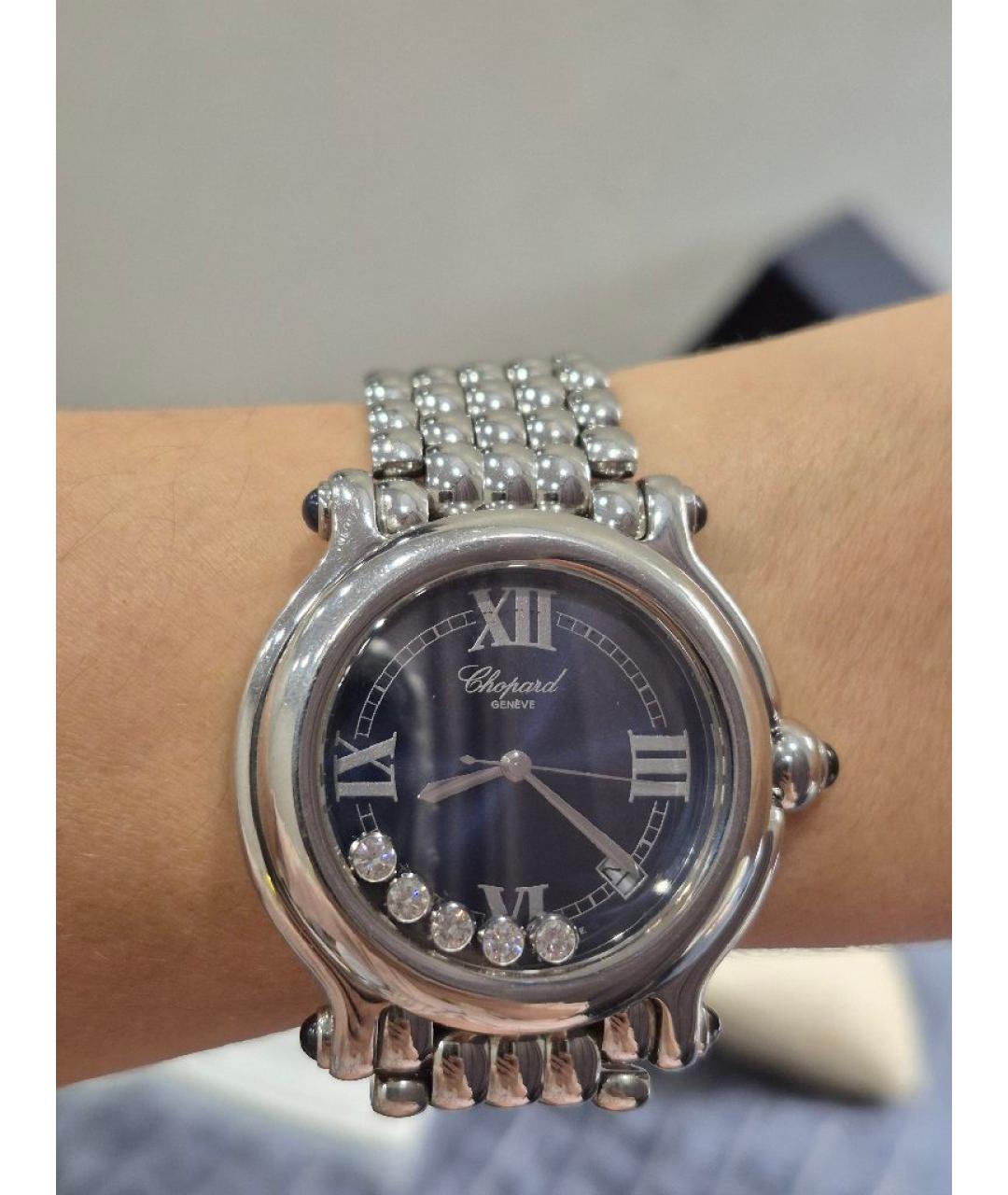 CHOPARD Темно-синие металлические часы, фото 3