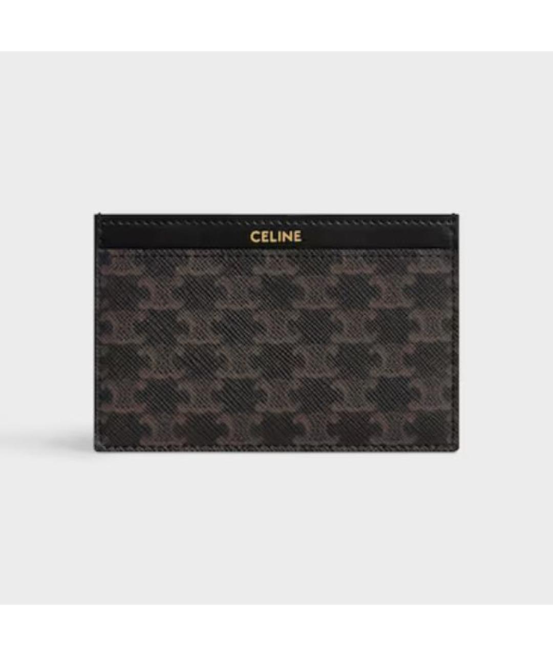 CELINE Коричневый кардхолдер, фото 5