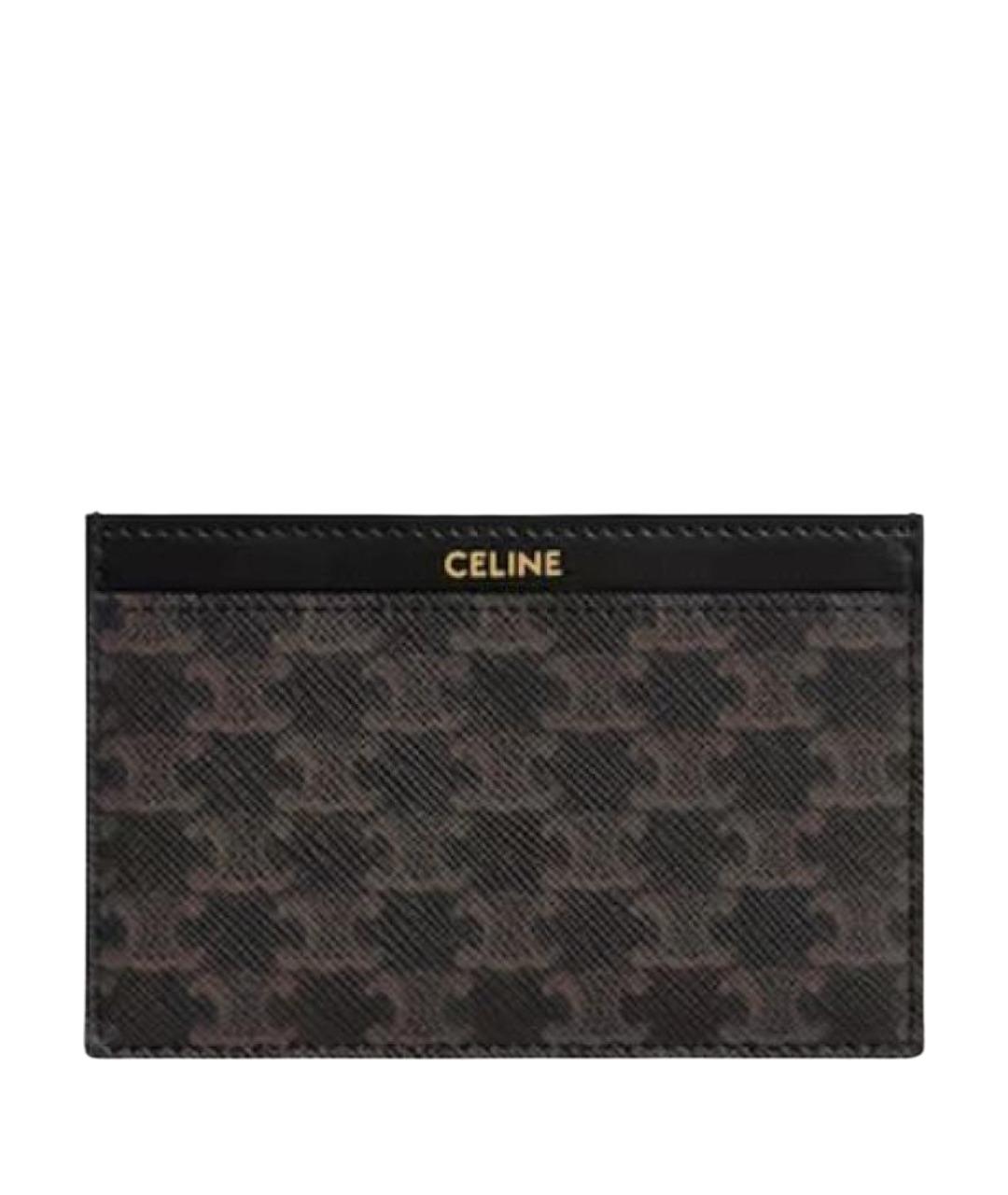 CELINE Коричневый кардхолдер, фото 1