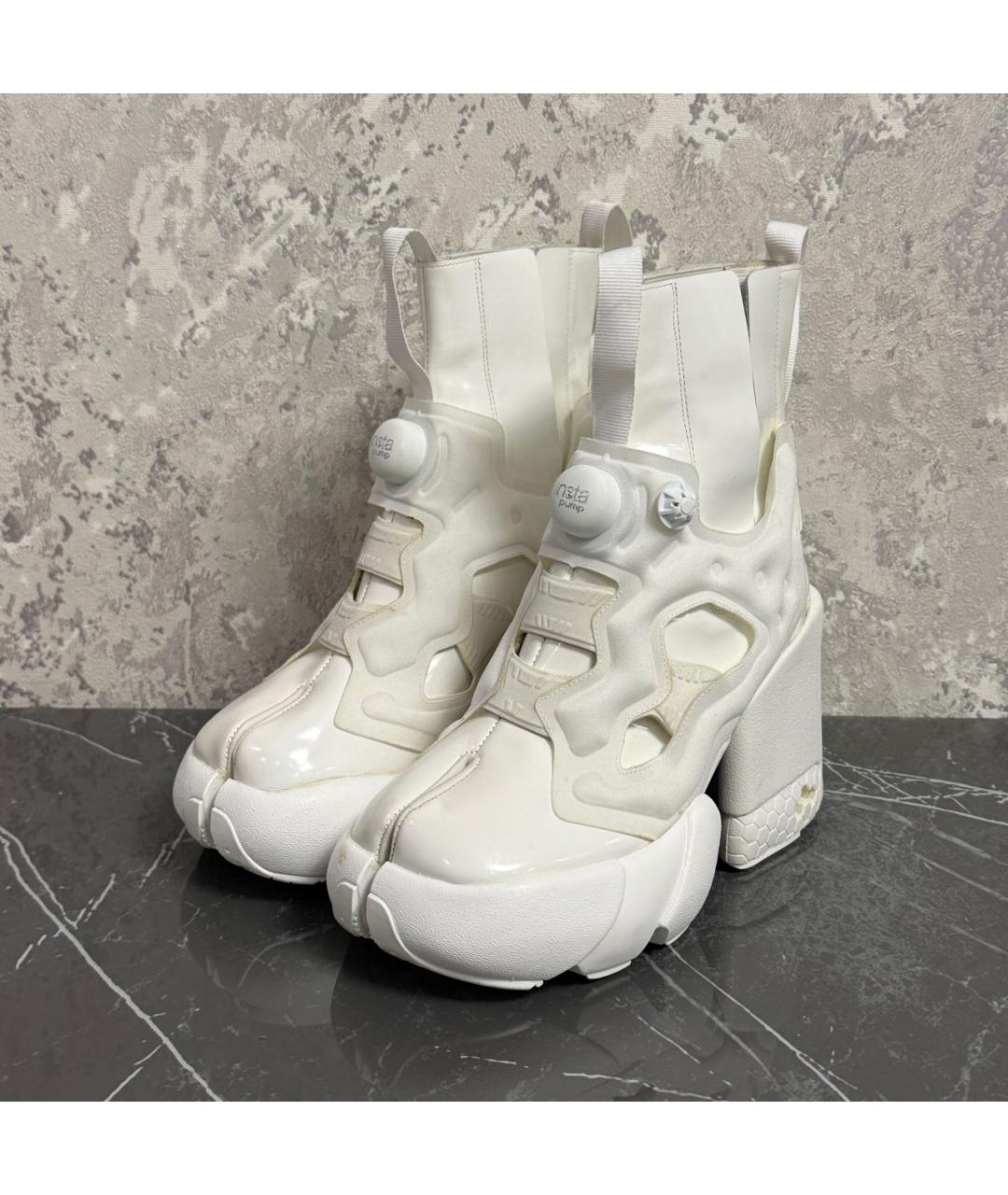 MAISON MARGIELA Белые ботильоны из лакированной кожи, фото 3