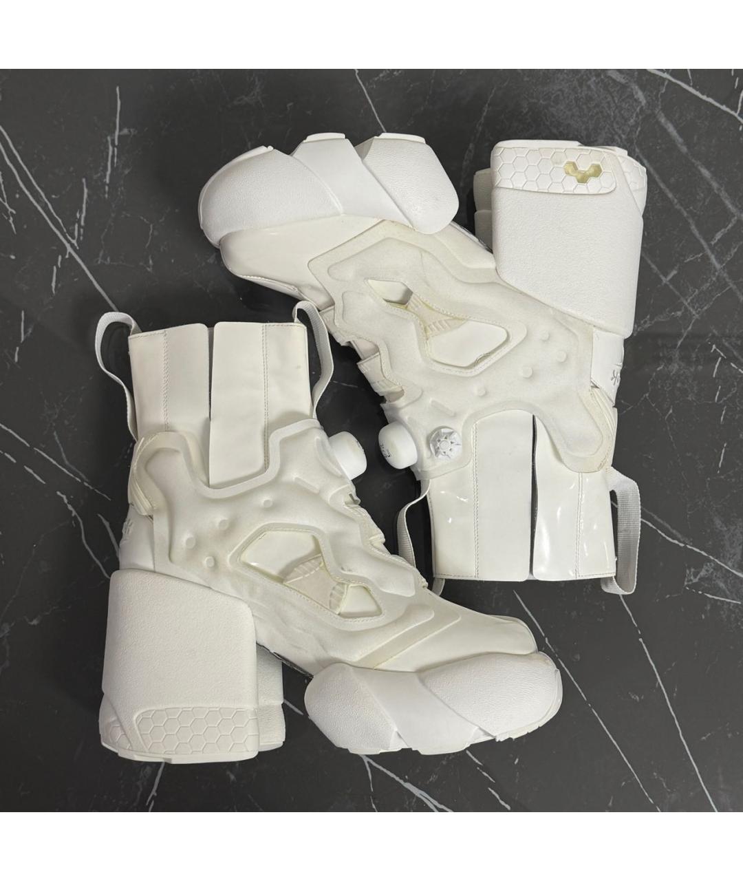 MAISON MARGIELA Белые ботильоны из лакированной кожи, фото 6