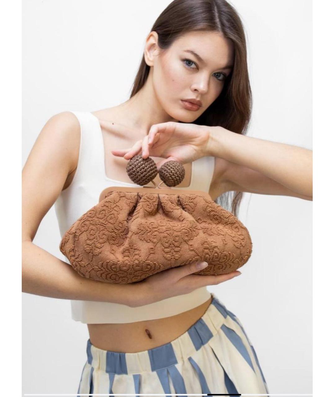 WEEKEND MAX MARA Коричневая сумка с короткими ручками, фото 4