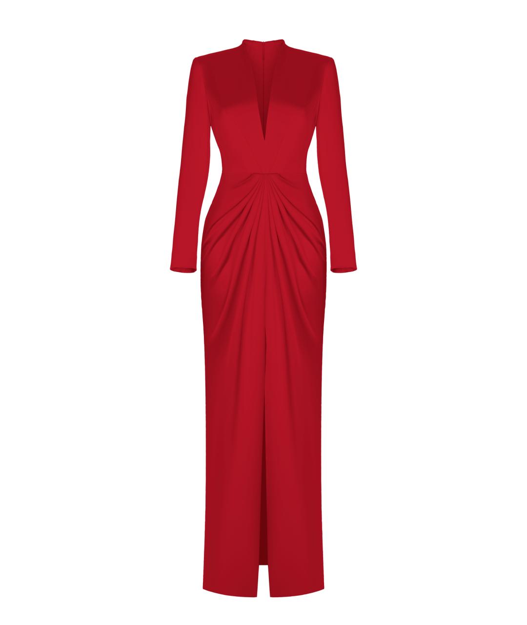 RASARIO Красное полиэстеровое вечернее платье, фото 1