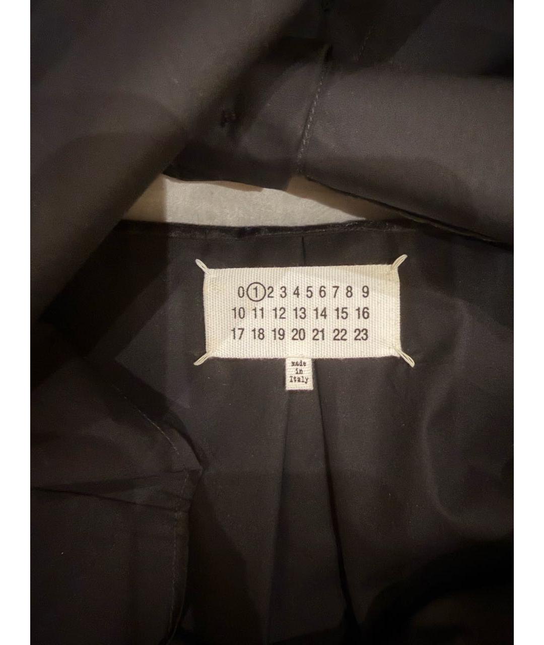MAISON MARGIELA Черная хлопковая рубашка, фото 3